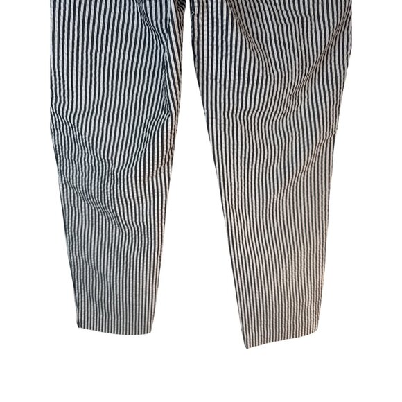 2/$30 ZARA Seersucker Slacks XL Black & White Cotton/Polyester Blend - Picture 14 of 16